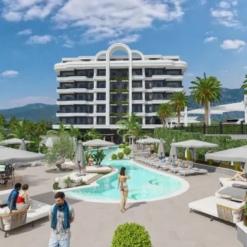Luxury beachfront Kestel apartments in Alanya
